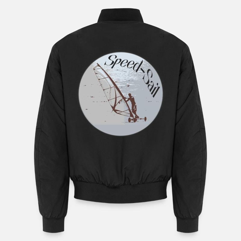 Speed-Sail - Unisex Bomber Jacket - black