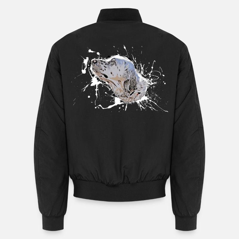 Dog - Unisex Bomber Jacket - black