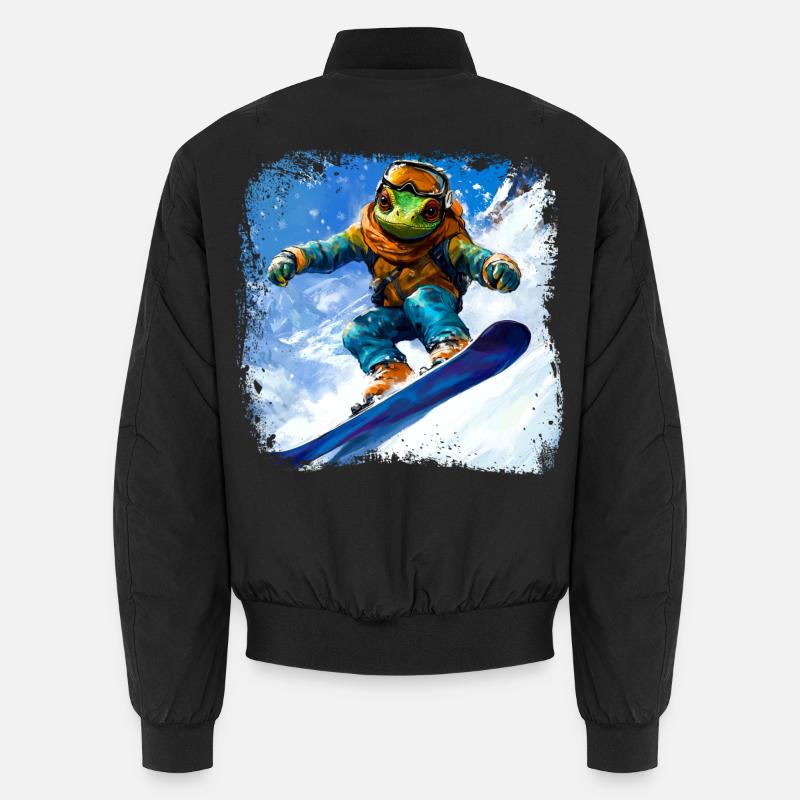 Snowboard Chamäleon Unisex Bomberjacke