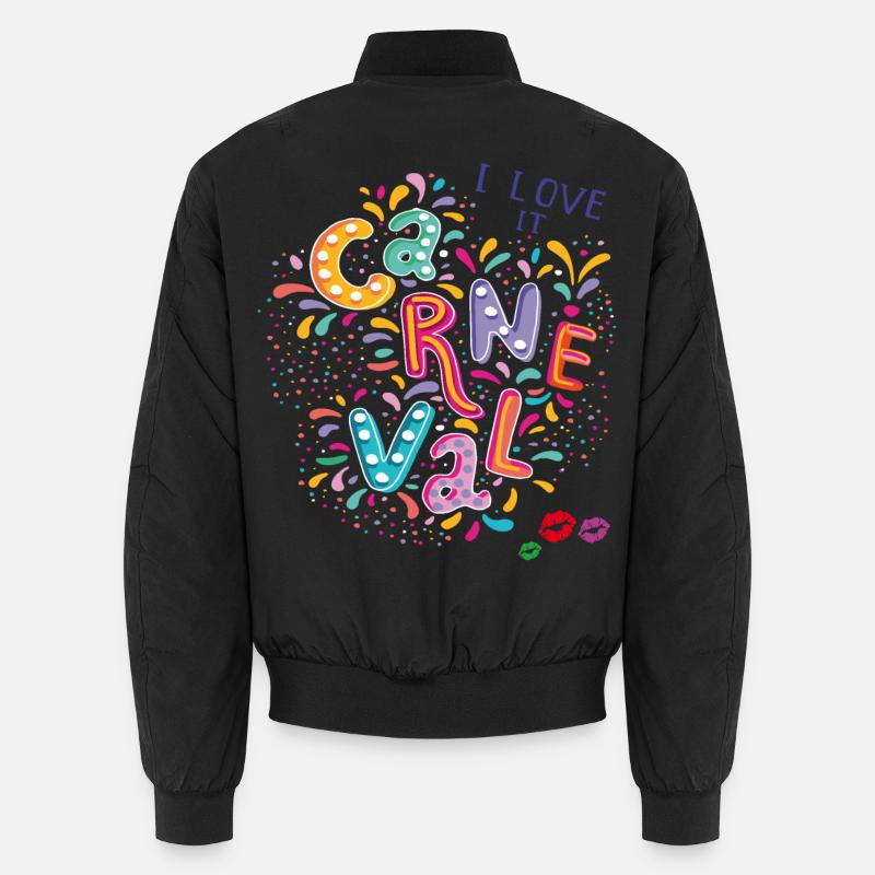 Carnaval, Confettis de carnaval - Bomber unisexe - noir
