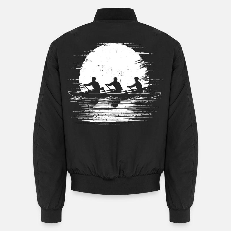 Rowing Team Sketch Unisex Bomber Jacket
