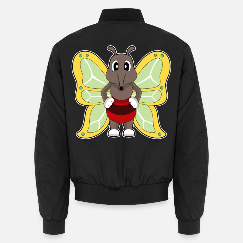 Moustique papillon - Bomber unisexe - noir