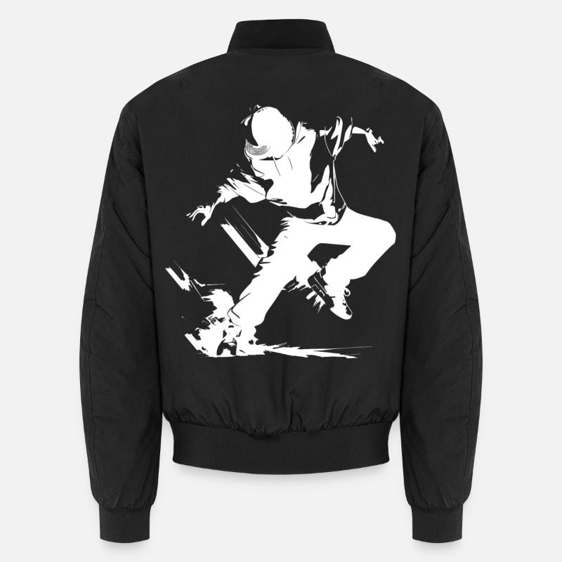 Breakdance Boy - Unisex Bomber Jacket - black