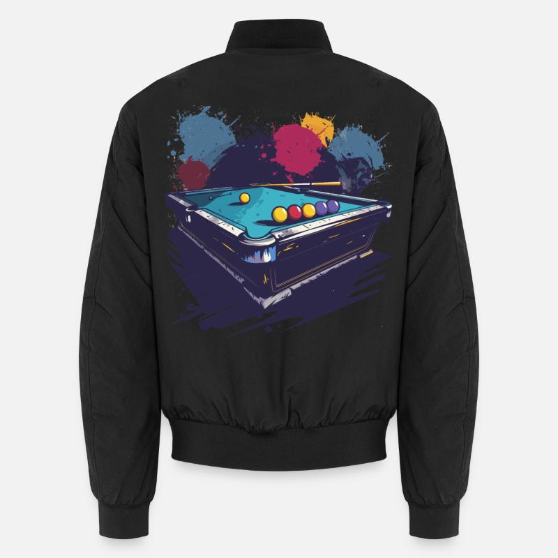 Billard Grafik Unisex Bomberjacke