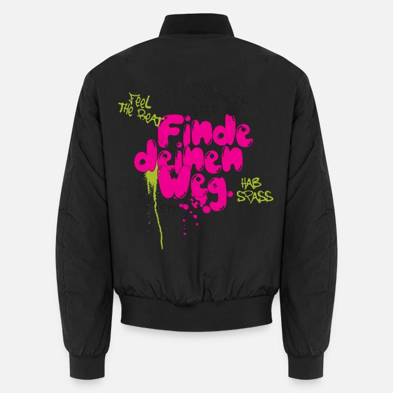 Finde deinen weg - Unisex Bomberjacke - Schwarz