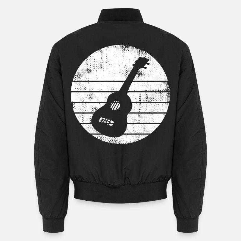 Ukulele Zeichnung Unisex Bomberjacke