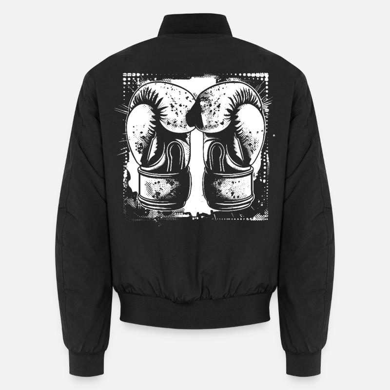 Boxhandschuhe Skizze - Unisex Bomberjacke - Schwarz