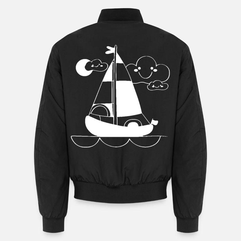 Dessin animé Voile - Bomber unisexe - noir