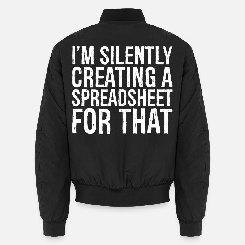 I'm silently creating a spreadsheet for that Unisex Bomber Jacket