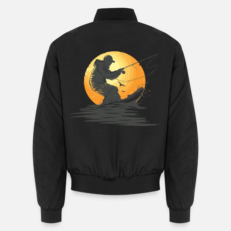 Pêche - Bomber unisexe - noir