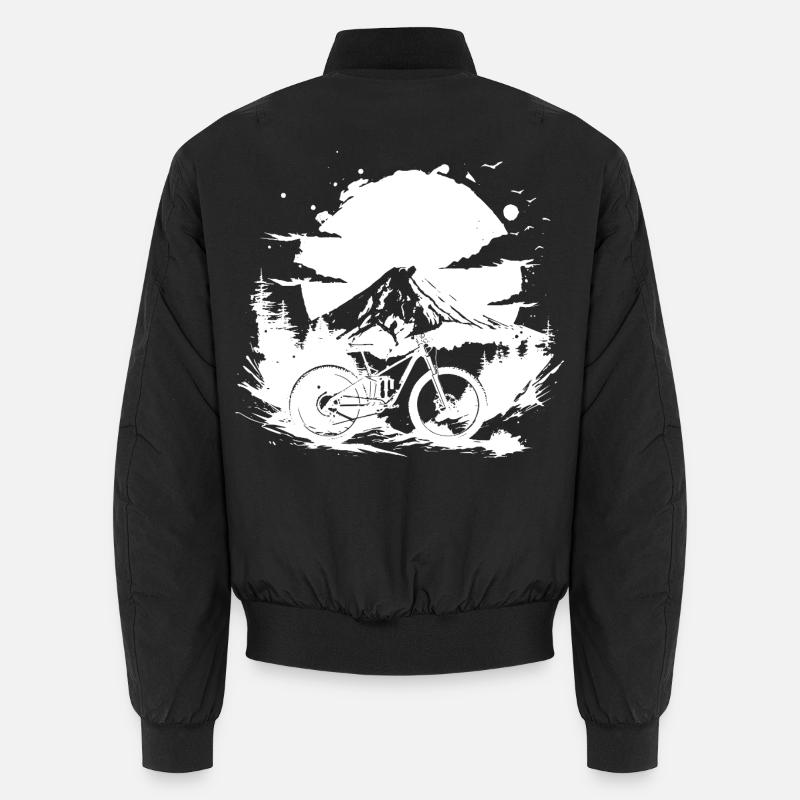 Mountain biking - Unisex Bomber Jacket - black