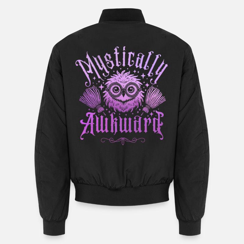 Magically clumsy – Owl Magic Unisex Bomber Jacket