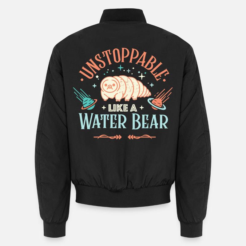 Unstoppable tardigrade - Unisex Bomber Jacket - black