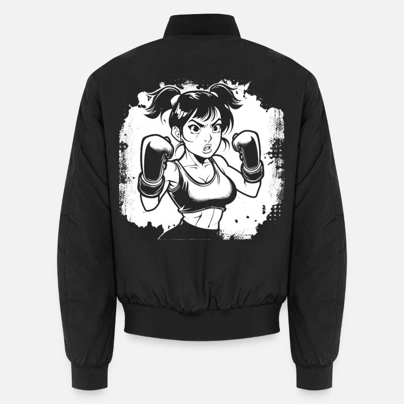 Weiblicher Boxer Unisex Bomberjacke