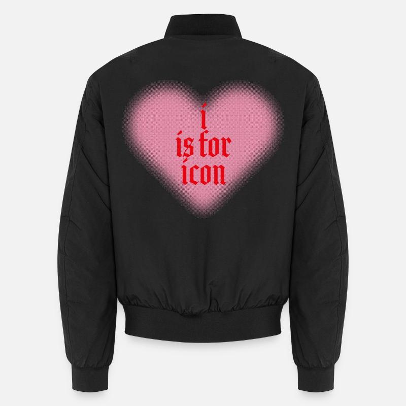 I is for Icon – Heart meets Statement Unisex Bomber Jacket