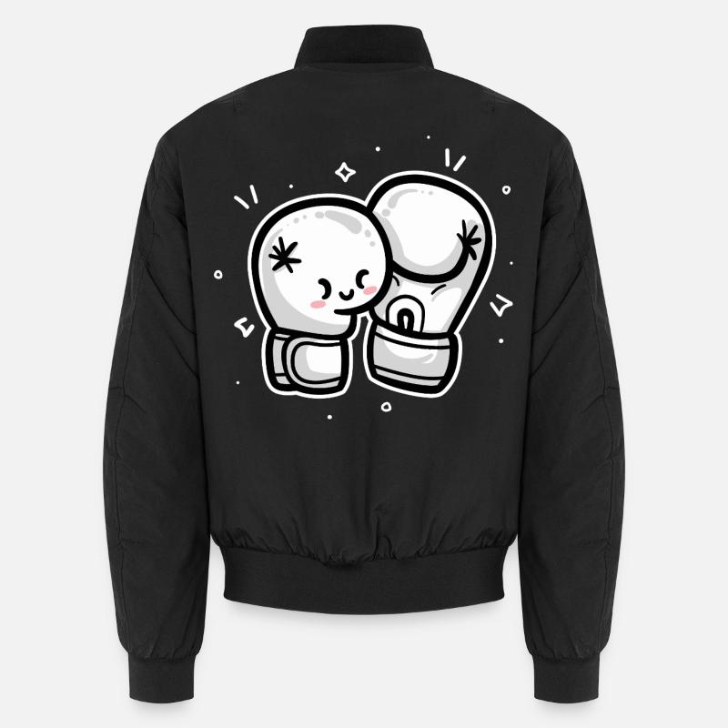 Boxhandschuhe - Unisex Bomberjacke - Schwarz
