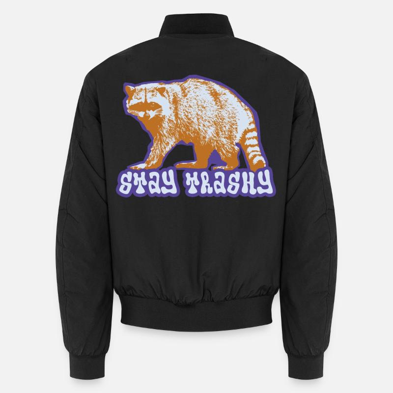 Stay Trashy – Raton laveur effronté Bomber unisexe