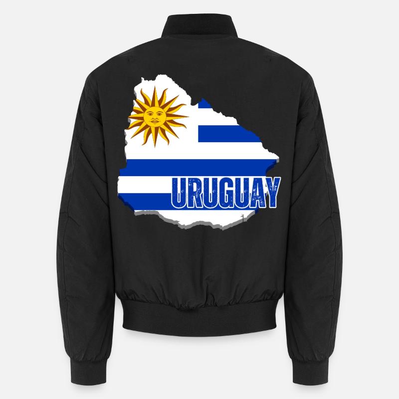 Drapeau de l’Uruguay, fierté uruguayenne Bomber unisexe