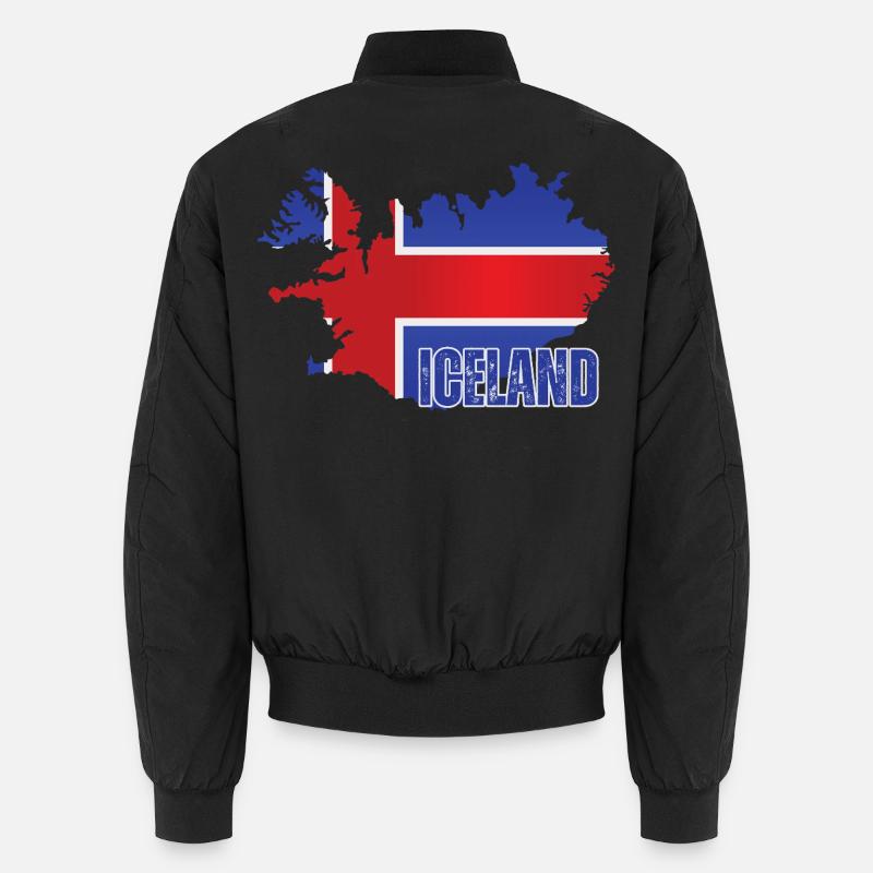 Fierté islandaise, drapeau islandais Bomber unisexe