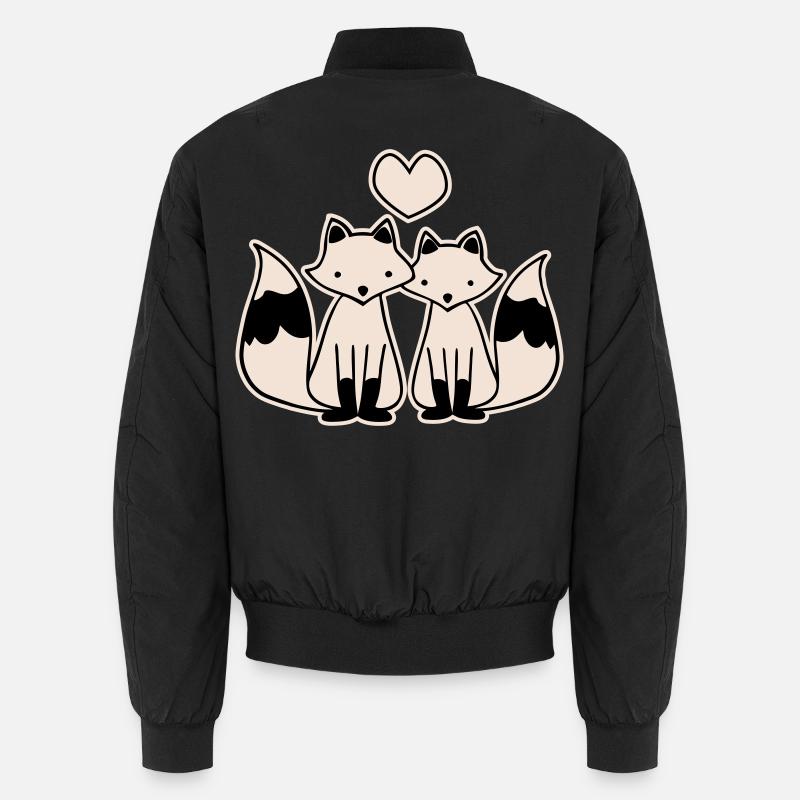 Renards amoureux Bomber unisexe