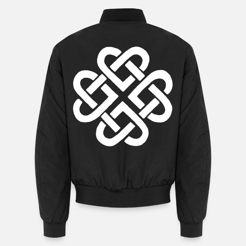 Fleur et coeurs blancs Bomber unisexe