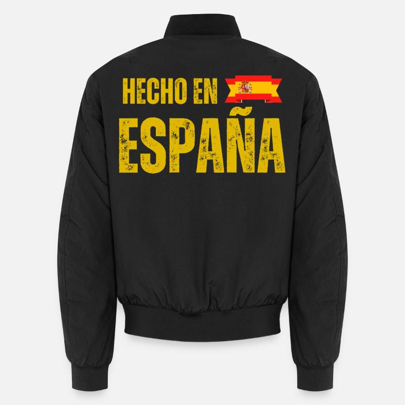 Made in Spain, Spanish pride - Unisex Bomber Jacket - black