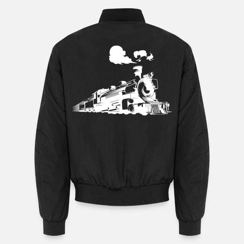 Dampflokomotive Unisex Bomberjacke