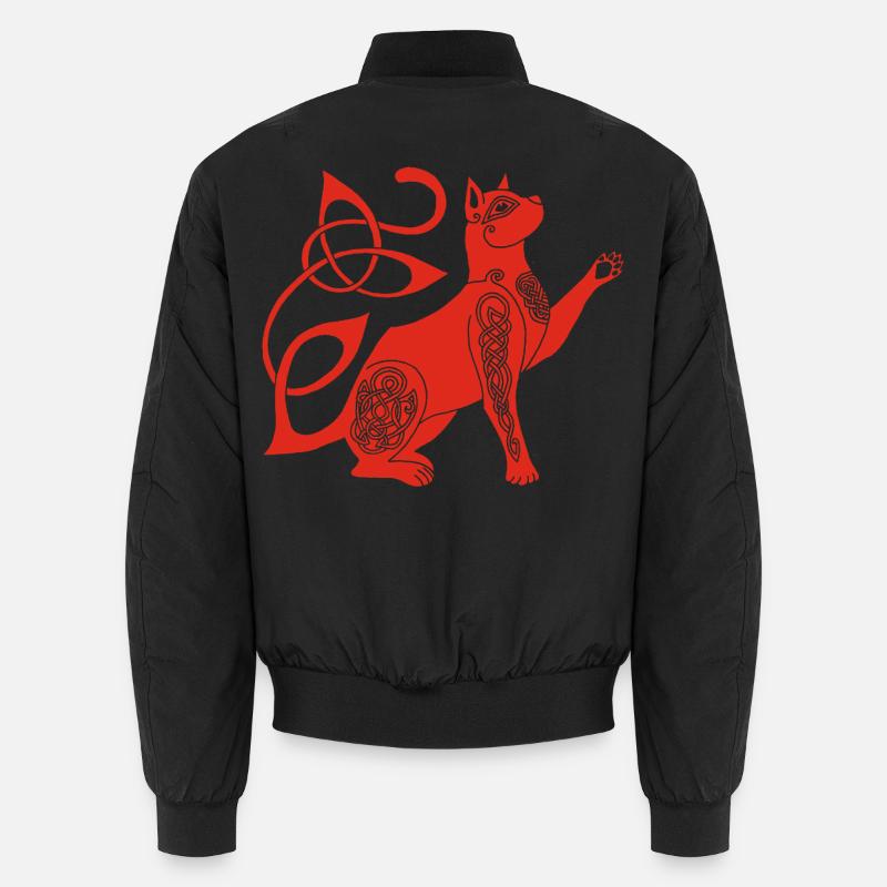 Celtic Red Cat Unisex Bomber Jacket