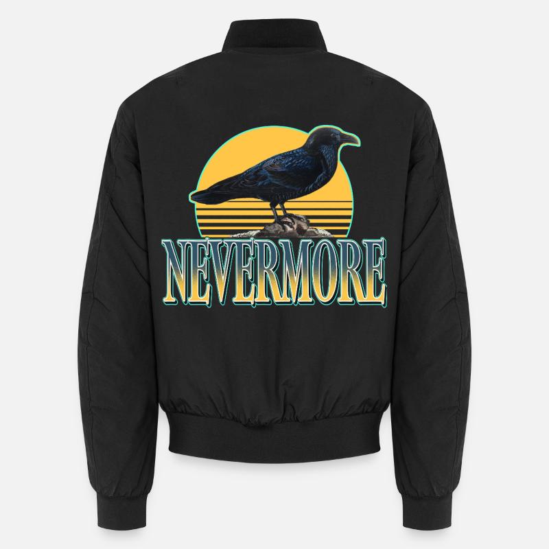 Nevermore – Ravens & Gothic Aesthetics - Unisex Bomber Jacket - black