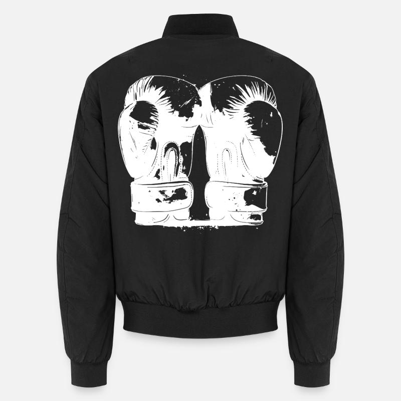 Boxhandschuhe - Unisex Bomberjacke - Schwarz