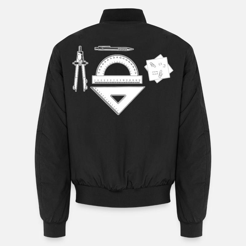 Architect Graphic - Unisex Bomber Jacket - black
