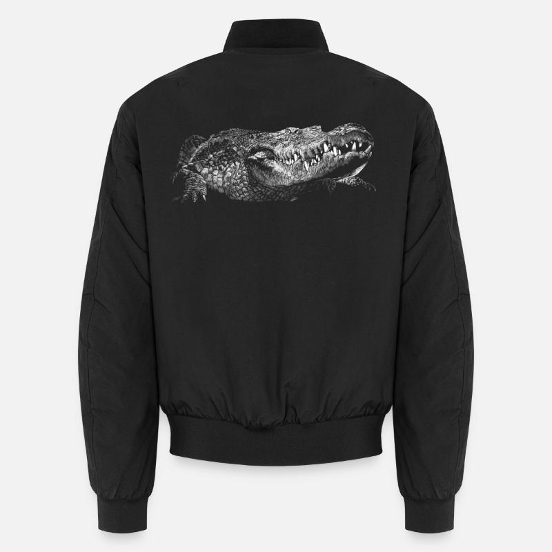 Crocodile - Bomber unisexe - noir