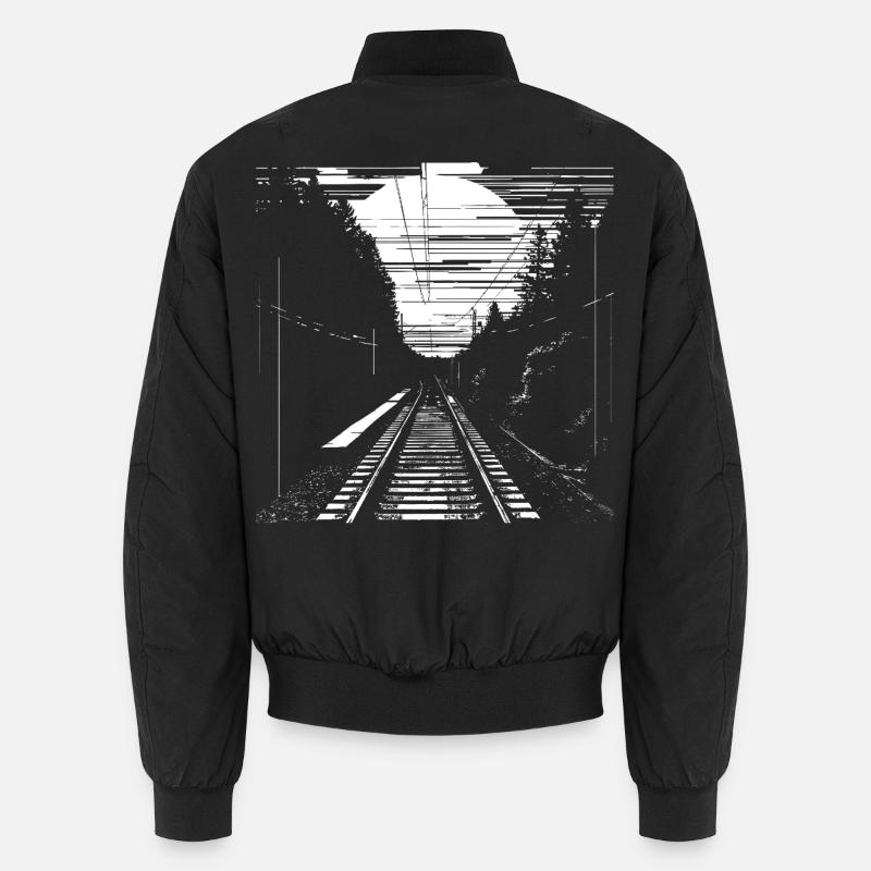 Eisenbahn Grafik Unisex Bomberjacke