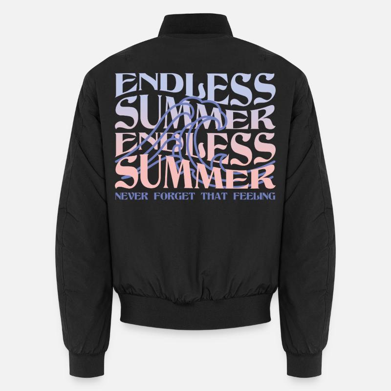 Endless Summer – Waves & Beach Vibes - Unisex Bomber Jacket - black