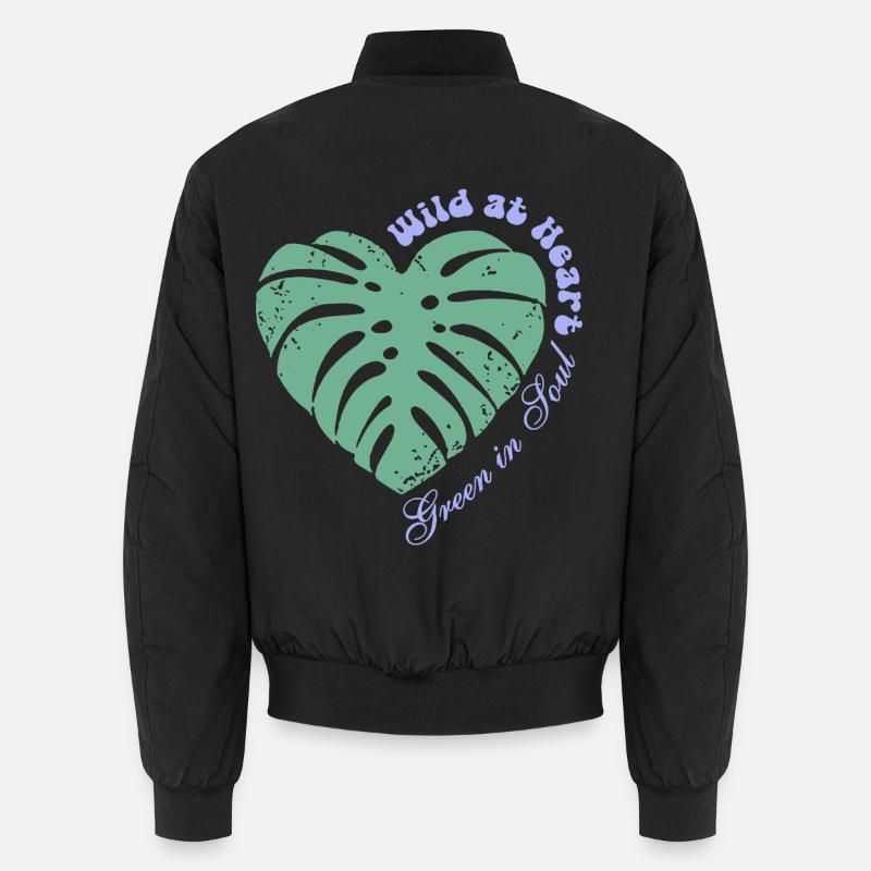 Sauvage dans l’âme – Vert dans l’âme Bomber unisexe