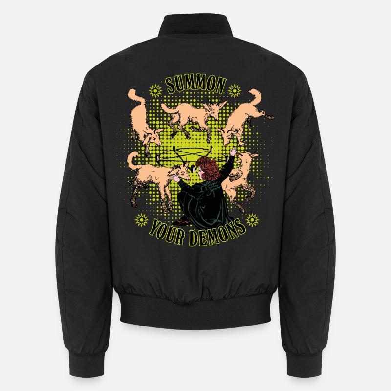 Invocation de démons de style rétro Bomber unisexe