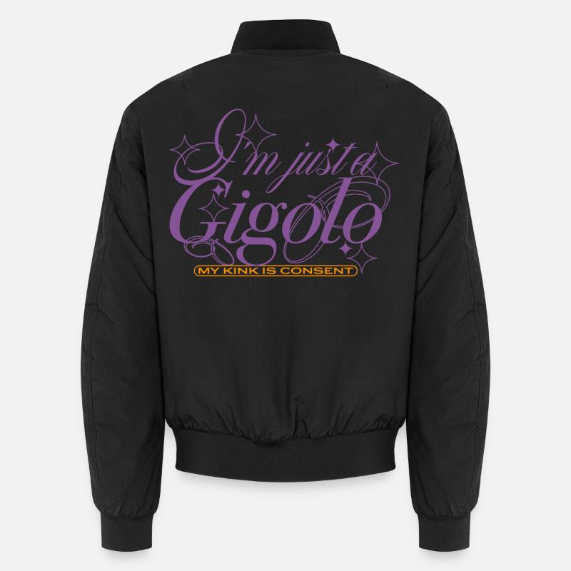 Just a Gigolo – With Consent - Unisex Bomberjacke - Schwarz