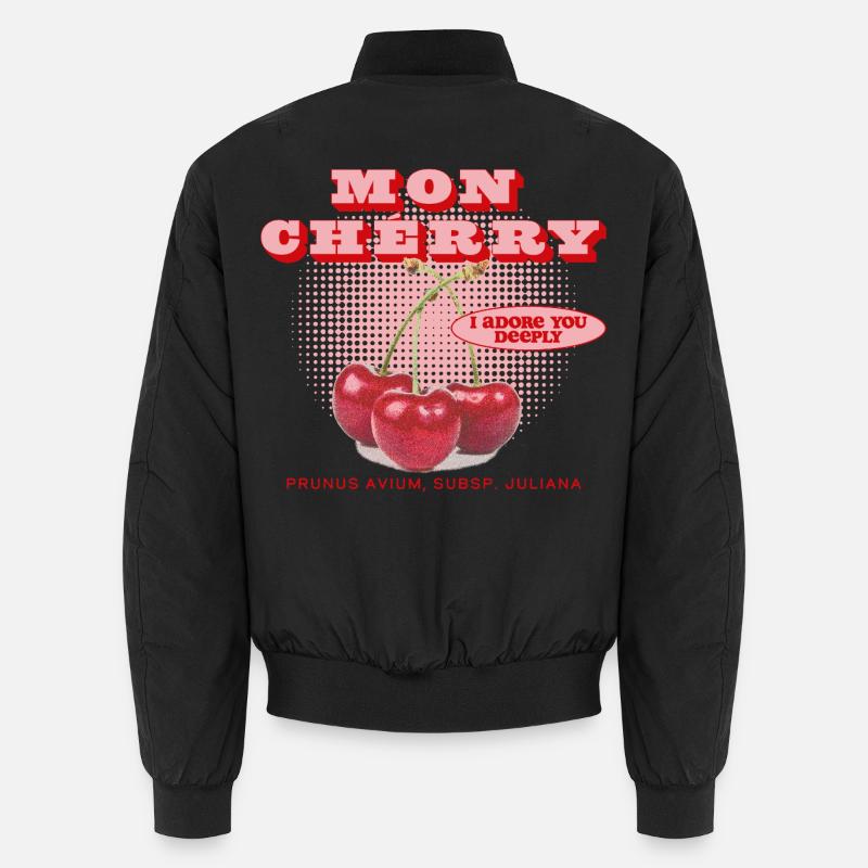 Mon Cherry Love - Unisex Bomber Jacket - black