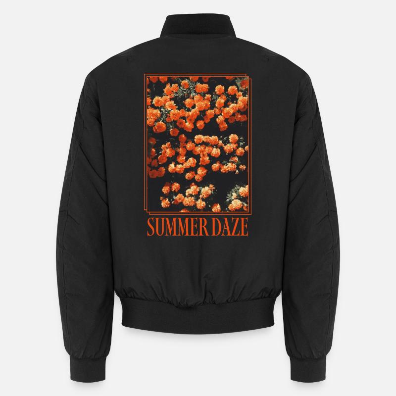 Summer Daze – Blühende Sommerträume - Unisex Bomberjacke - Schwarz