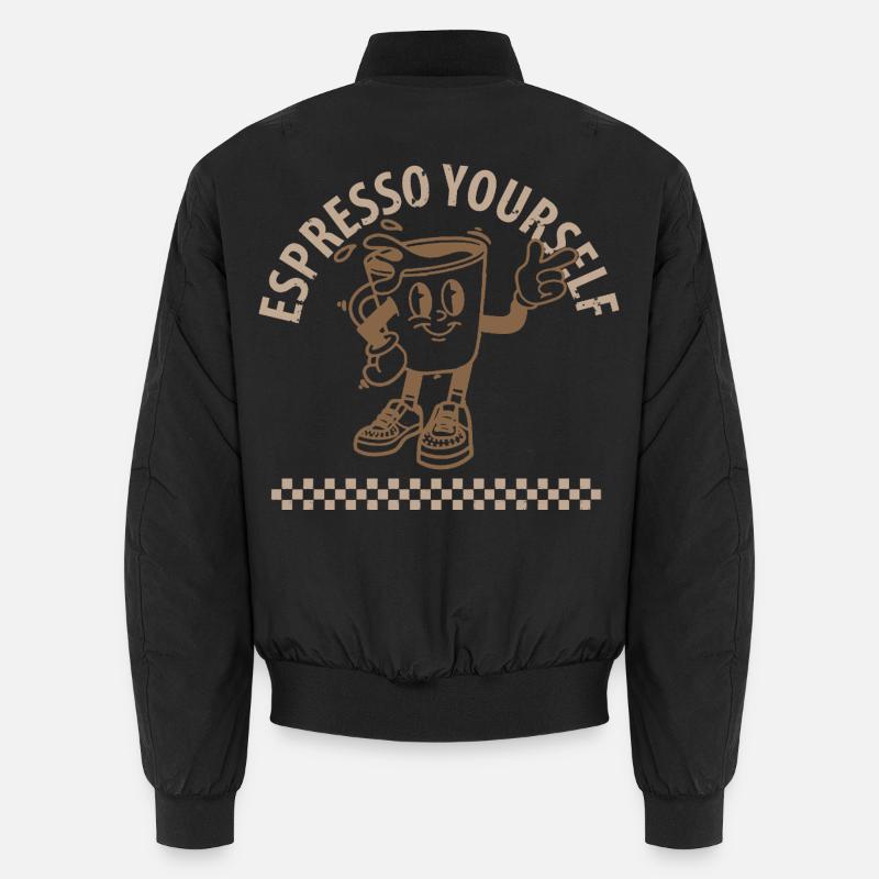 Espresso Yourself Coffee - Unisex Bomberjacke - Schwarz