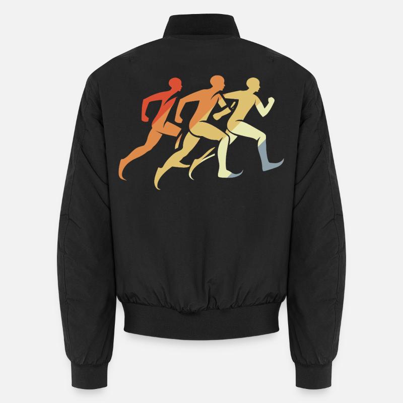 Graphique vintage Runners Bomber unisexe