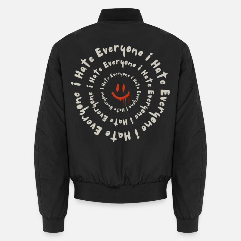 I Hate Everyone – Funny Sarcastic Humor Design Unisex Bomber Jacket