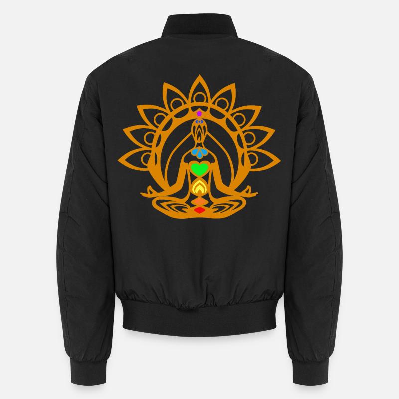 Chakra meditation Unisex Bomberjacke