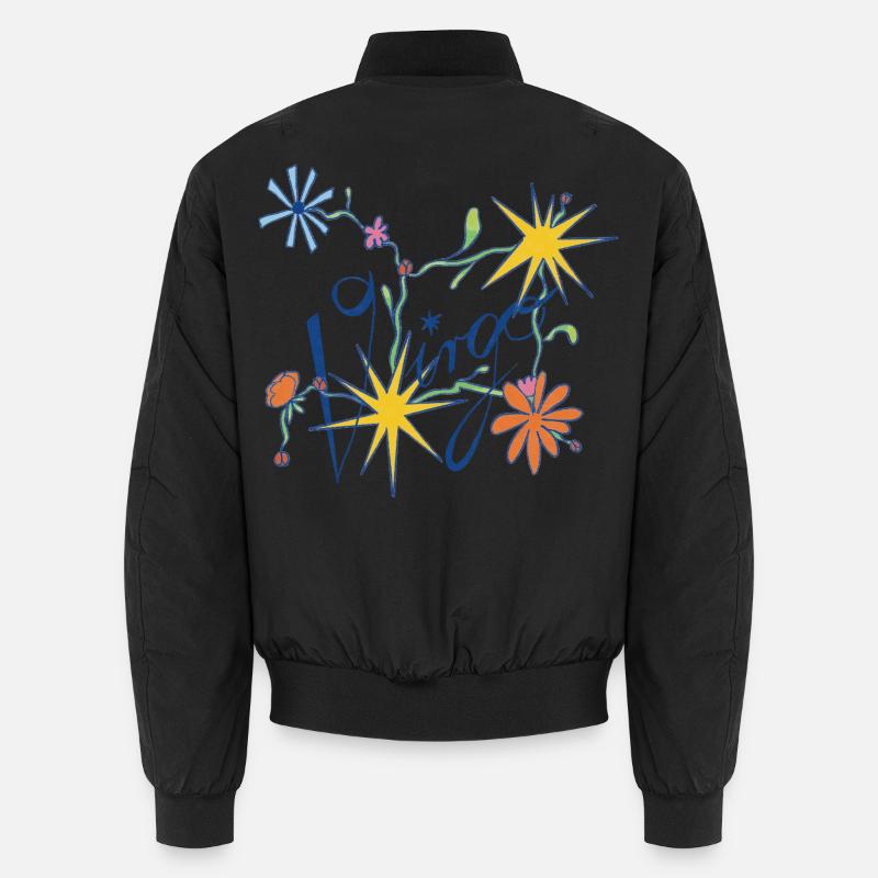 Virgo – Verspielte Sternzeichen-Illustration Unisex Bomberjacke