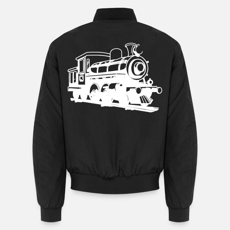 Locomotive Drawing Unisex Bomber Jacket