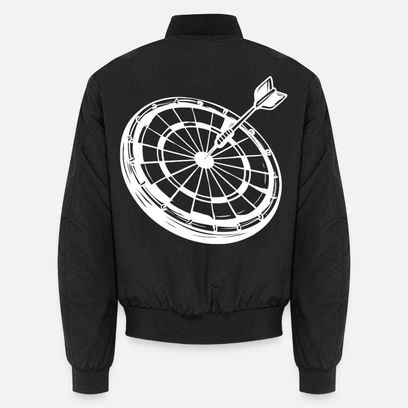 Dart Drawing - Unisex Bomber Jacket - black