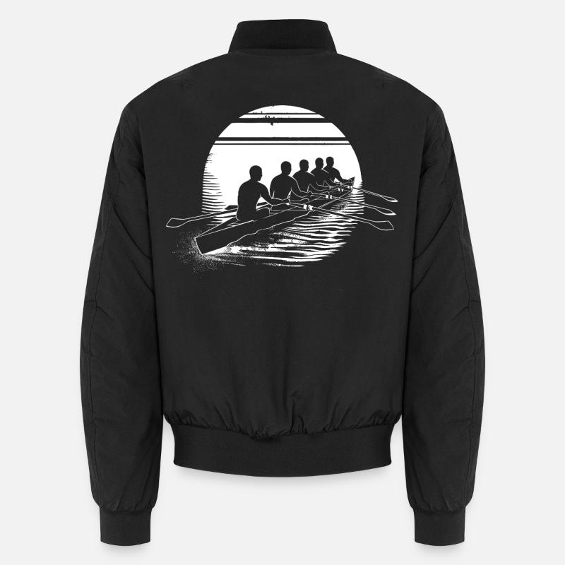 Rowing Team Sketch Unisex Bomber Jacket