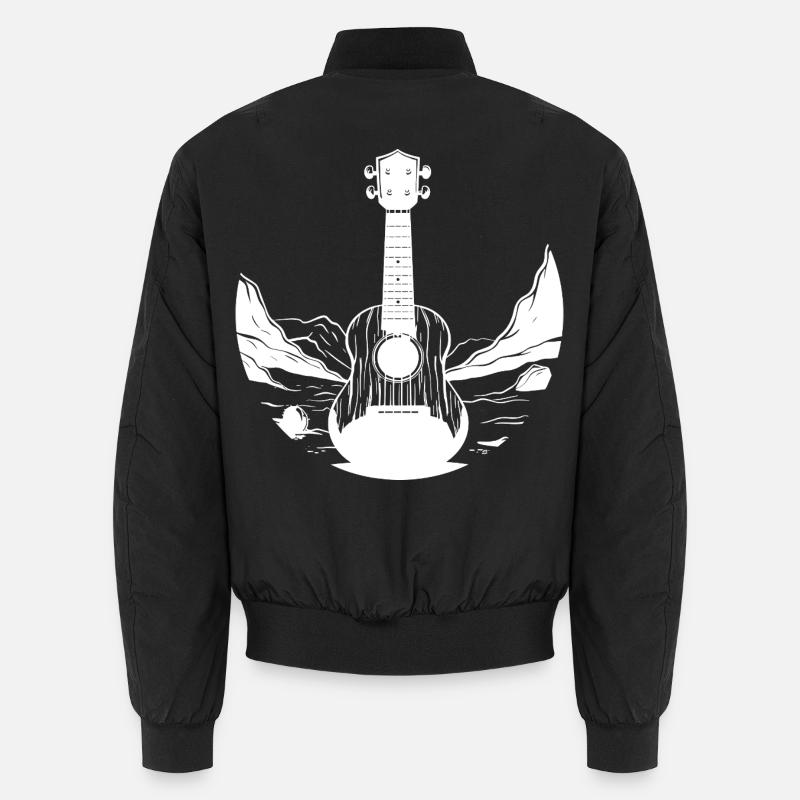 Ukulele Grafik Unisex Bomberjacke