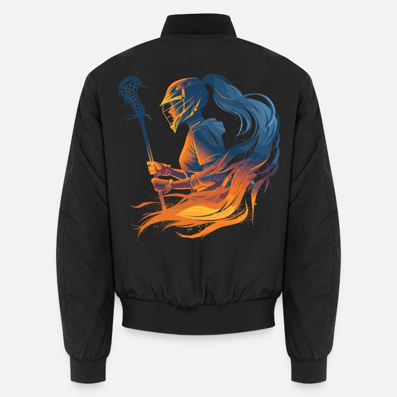 Lacrosse Mädchen Vaporwave Unisex Bomberjacke