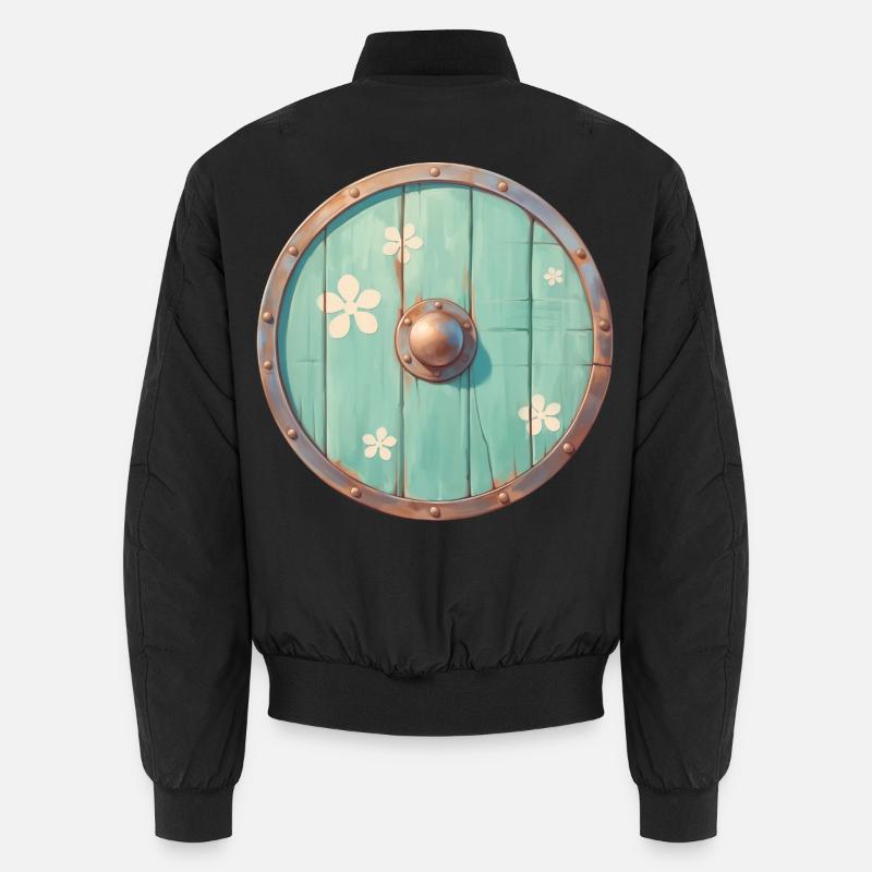 Wikinger-Schild - Unisex Bomberjacke - Schwarz